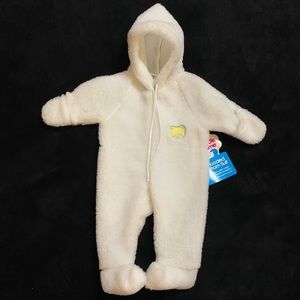 Baby’s Cuddle time Hooded Pram Suit NWT